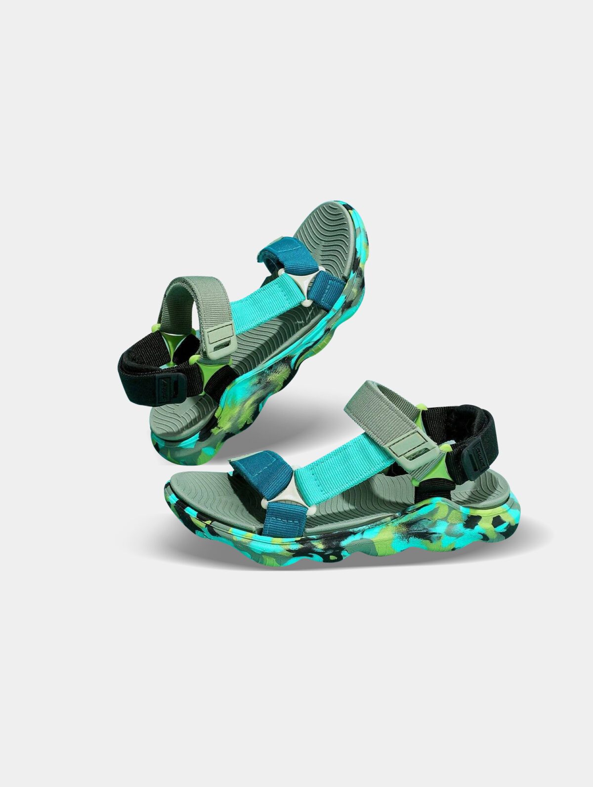 Kids' Camo Beach Sandals - Adjustable Straps, Anti-Slip EVA - Image 2