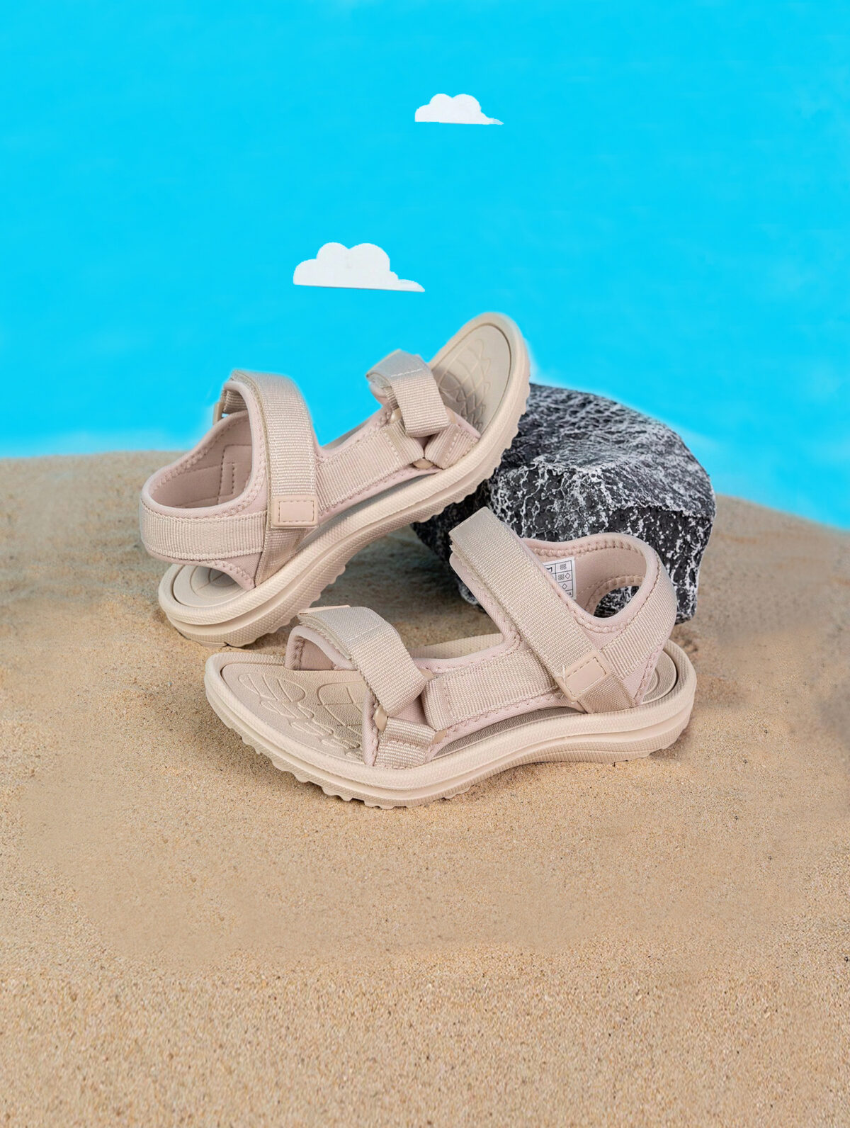 Kids' Non-Slip Outdoor Sandals - Durable, Double-Strap Closure - Image 1