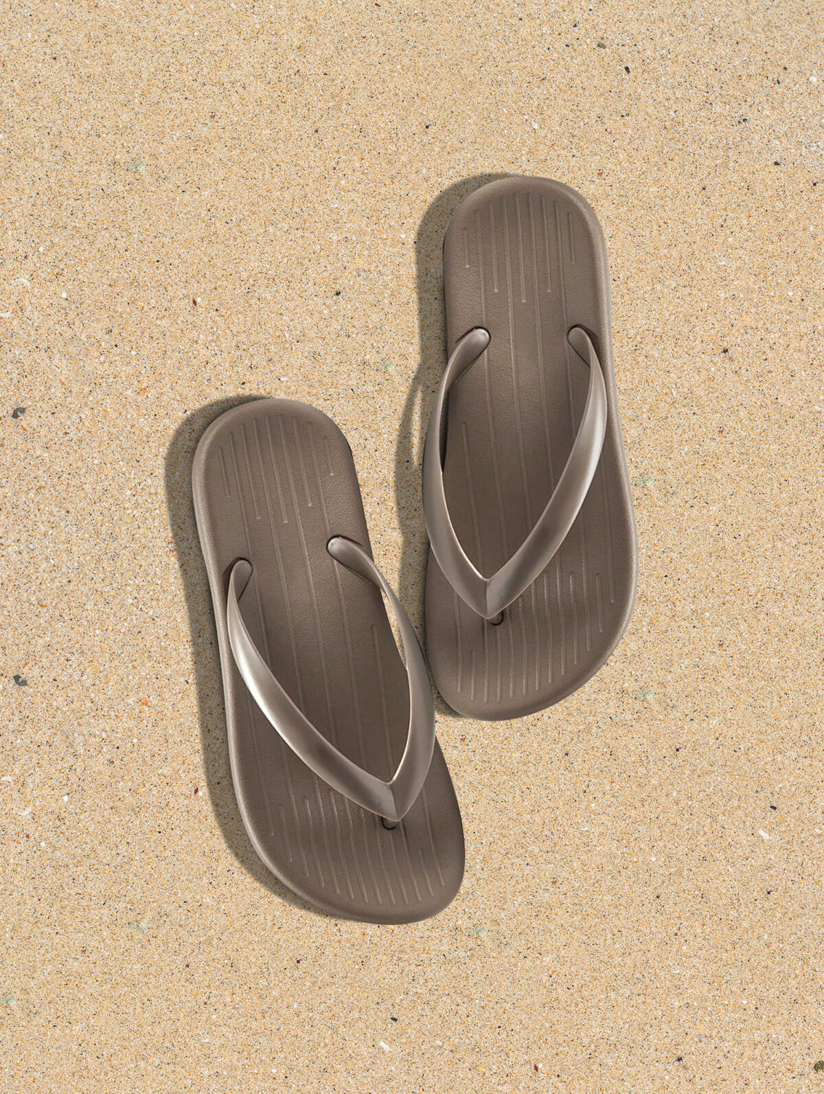 Men's Casual Outdoor Flip Flops - Waterproof, Geometric Design - Image 1