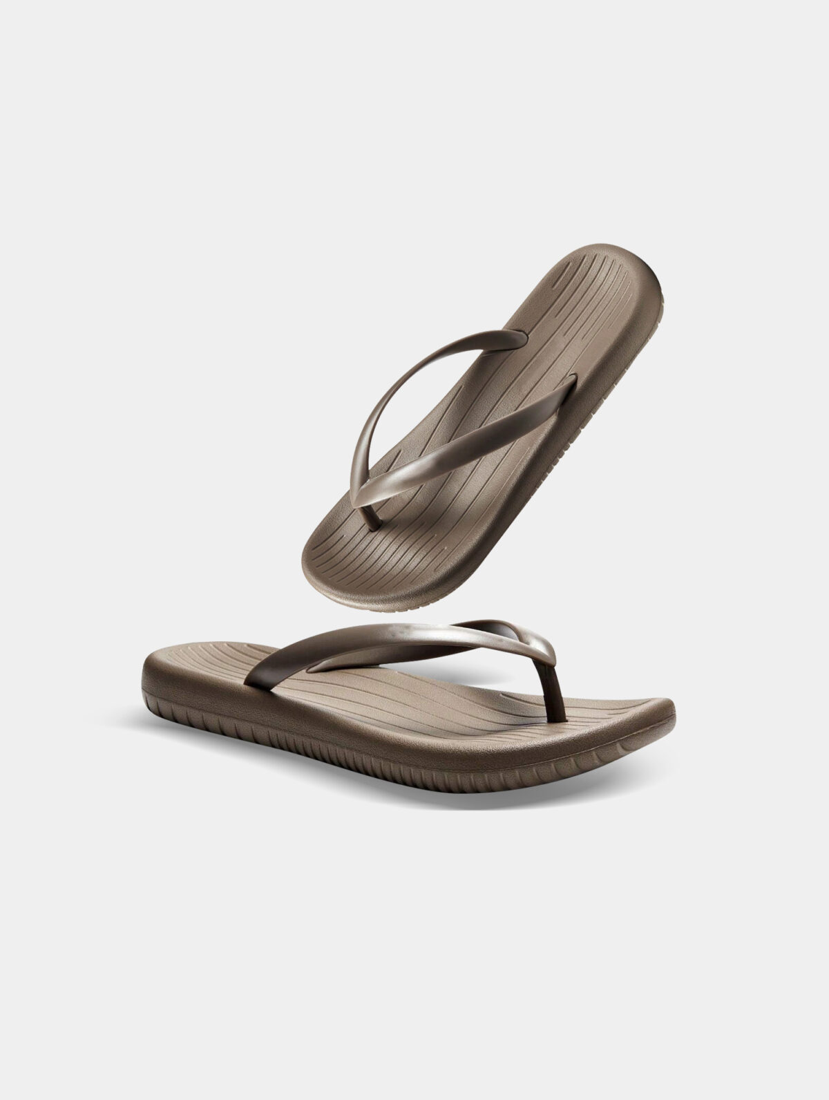 Men's Casual Outdoor Flip Flops - Waterproof, Geometric Design - Image 3