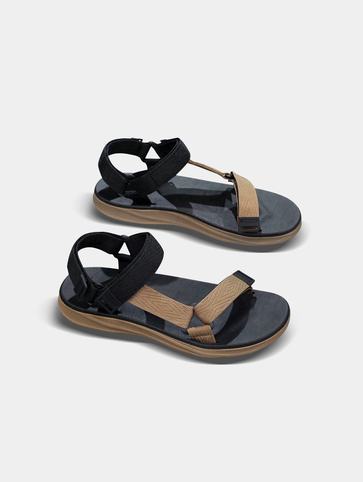 Men's Lightweight Beach Sandals - Woven Upper, Anti-Slip TPR - Image 3