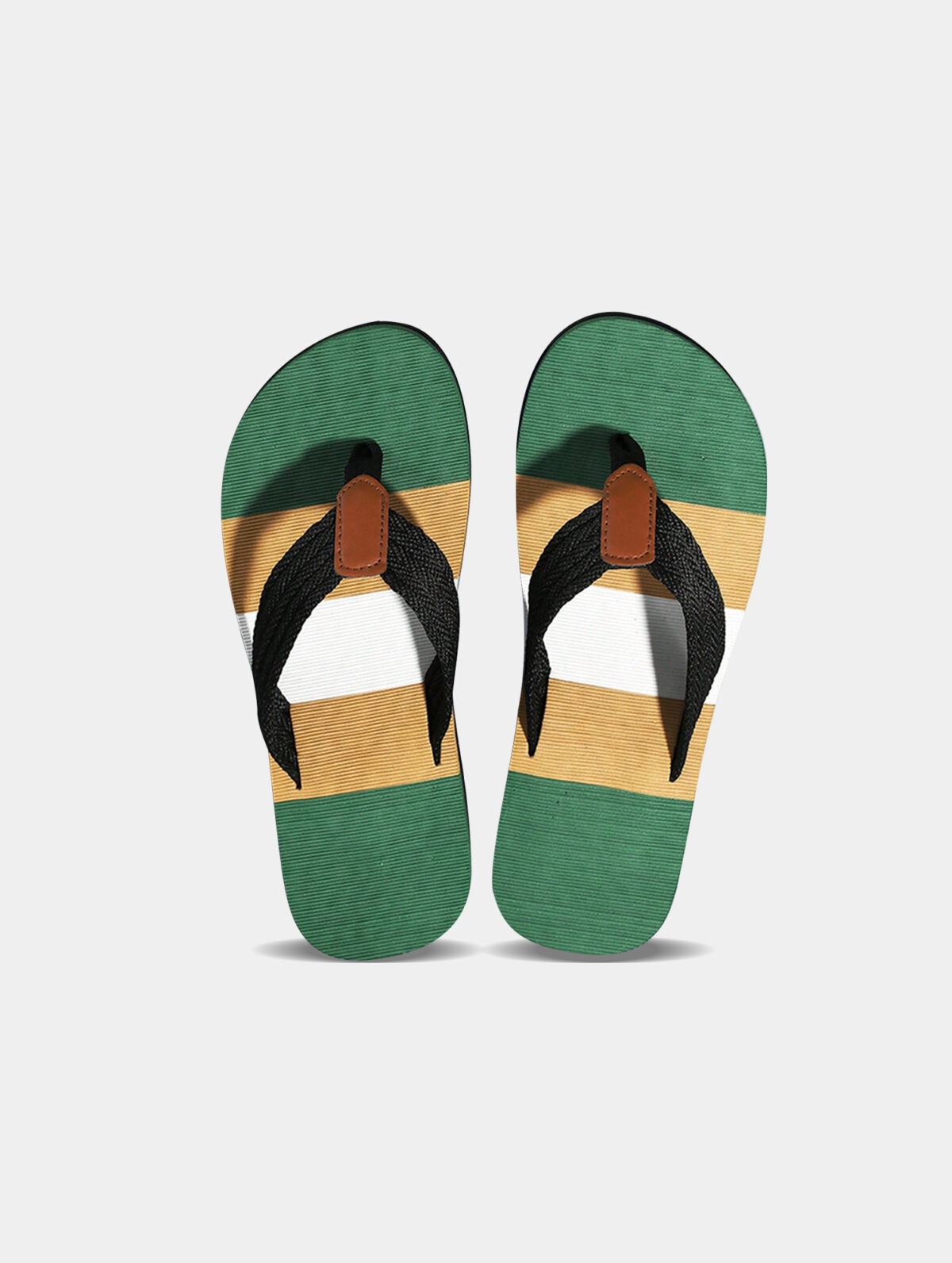 Men's Resort-Style Casual Flip Flops - Tropical Rope Detail - Image 3