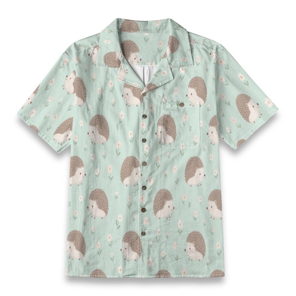Adorable Hedgehog Floral Pastel Island Shirt