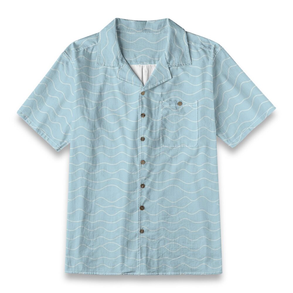 Calm Ocean Ripples Minimal Coastal Summer Shirt